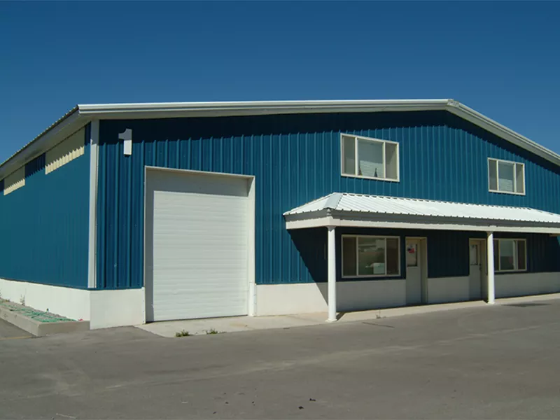 Eco-friendly metal warehouse building