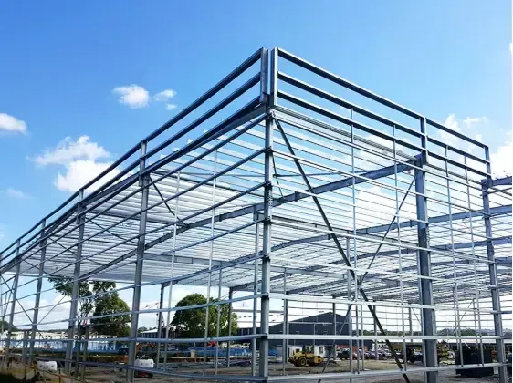Praktikal at magandang prefab metal na gusali ng bakal para sa bodega